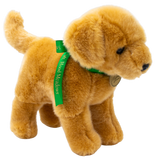 Avalanche dog plush side view.