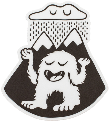 Rainy Sasquatch Sticker