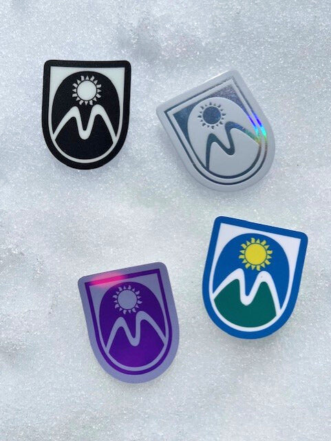 Mini Shield Sticker – Mt. Hood Meadows Gift Shop