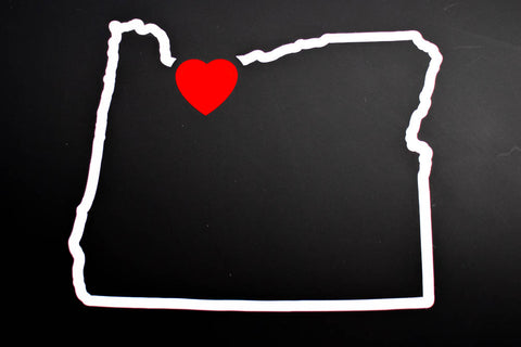 I Left My Heart at Mt. Hood Decal